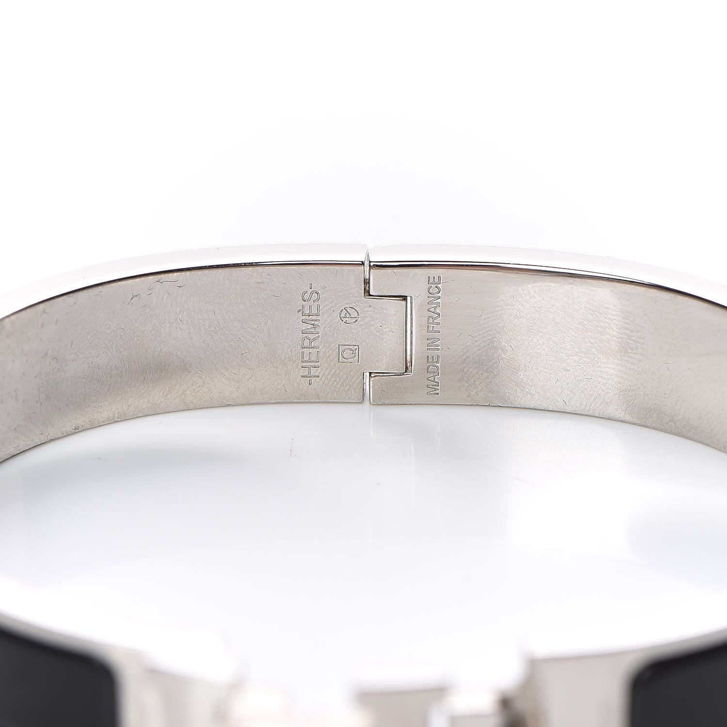 Hermes Enamel Narrow Clic Clac H Bracelet GM Black 5 of 6