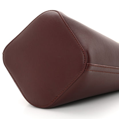 Loewe Calfskin Mini Pebble Bucket Bag Dark Burgundy 10 of 11
