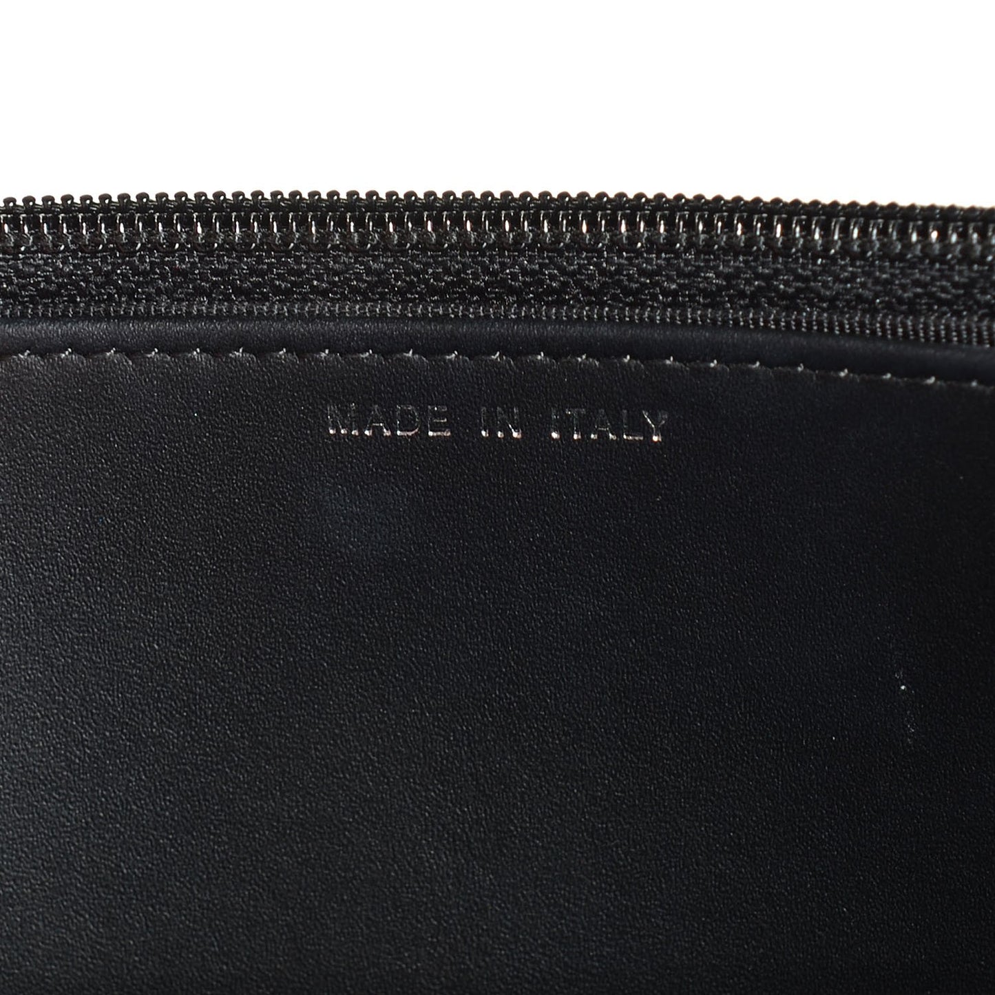 Aged Calfskin Lucky Charms Casino 2.55 Reissue Wallet on Chain WOC Black