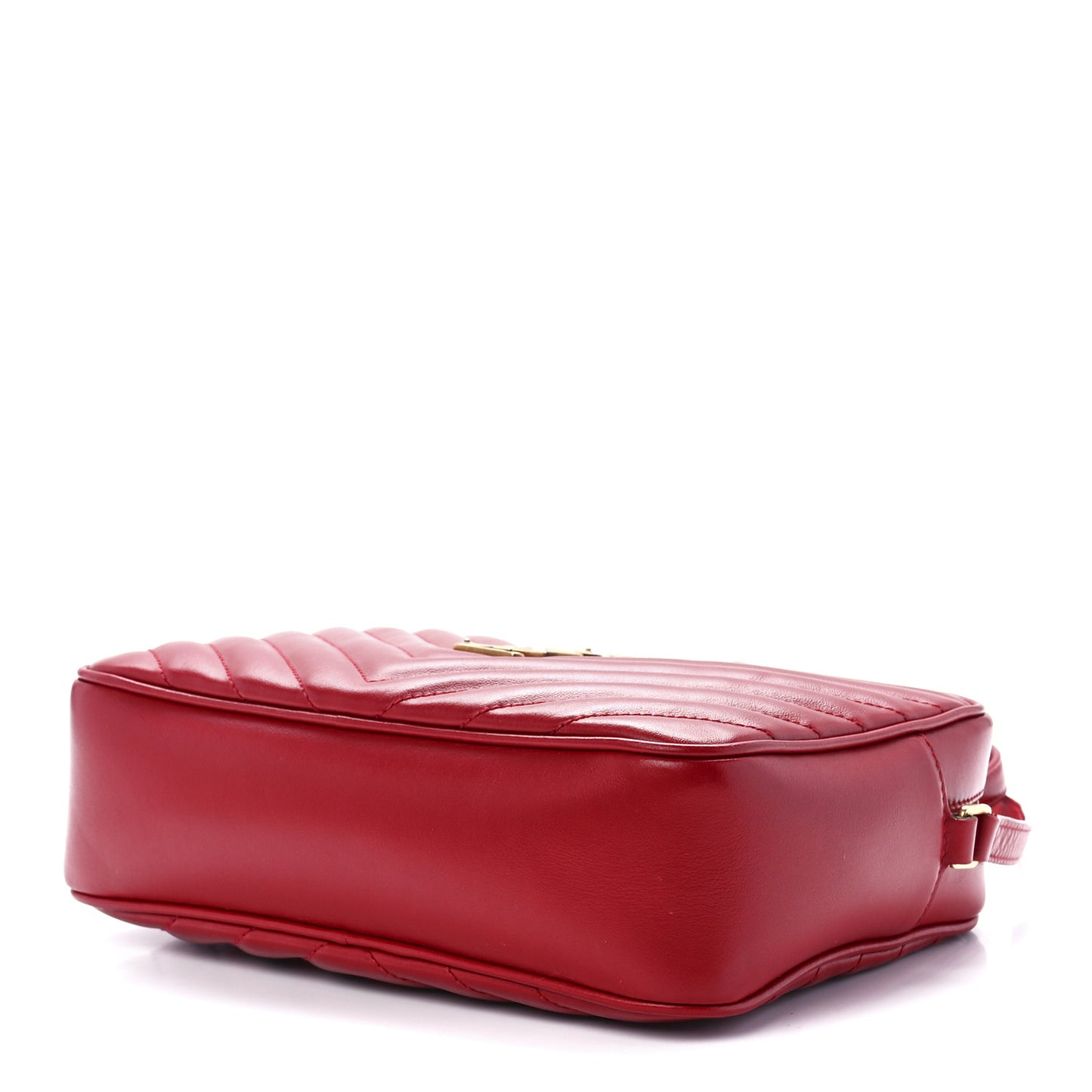 Calfskin Matelasse Monogram Lou Camera Bag Red
