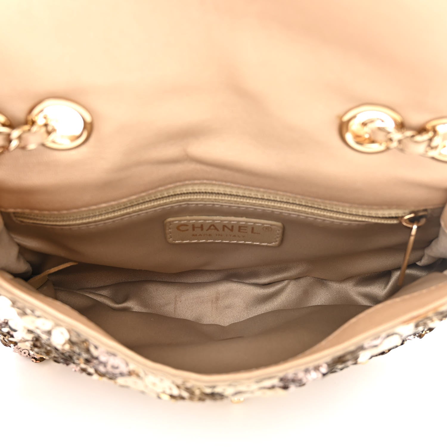 Chanel Sequin Lambskin Mini Flap Gold 5 of 10