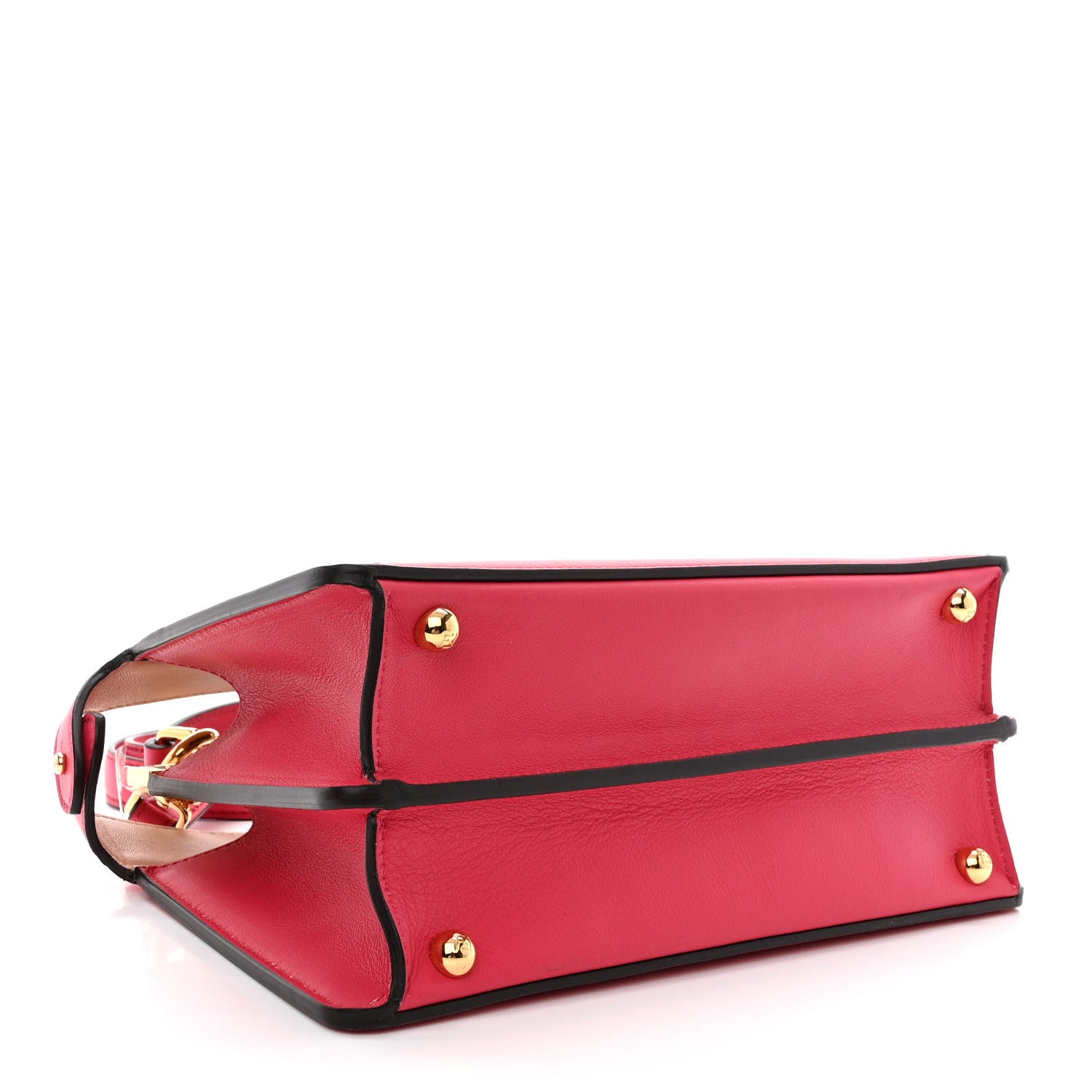 Fendi Vitello Seta Shiny Nappa Small Peekaboo I SEE U Satchel Lampone Light Rose 4 of 12