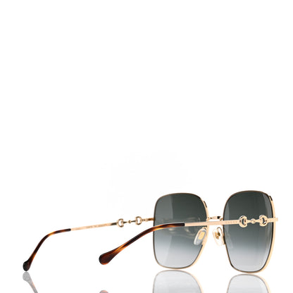 Gucci Metal Horsebit Square Frame Sunglasses GG0879S Grey 4 of 7
