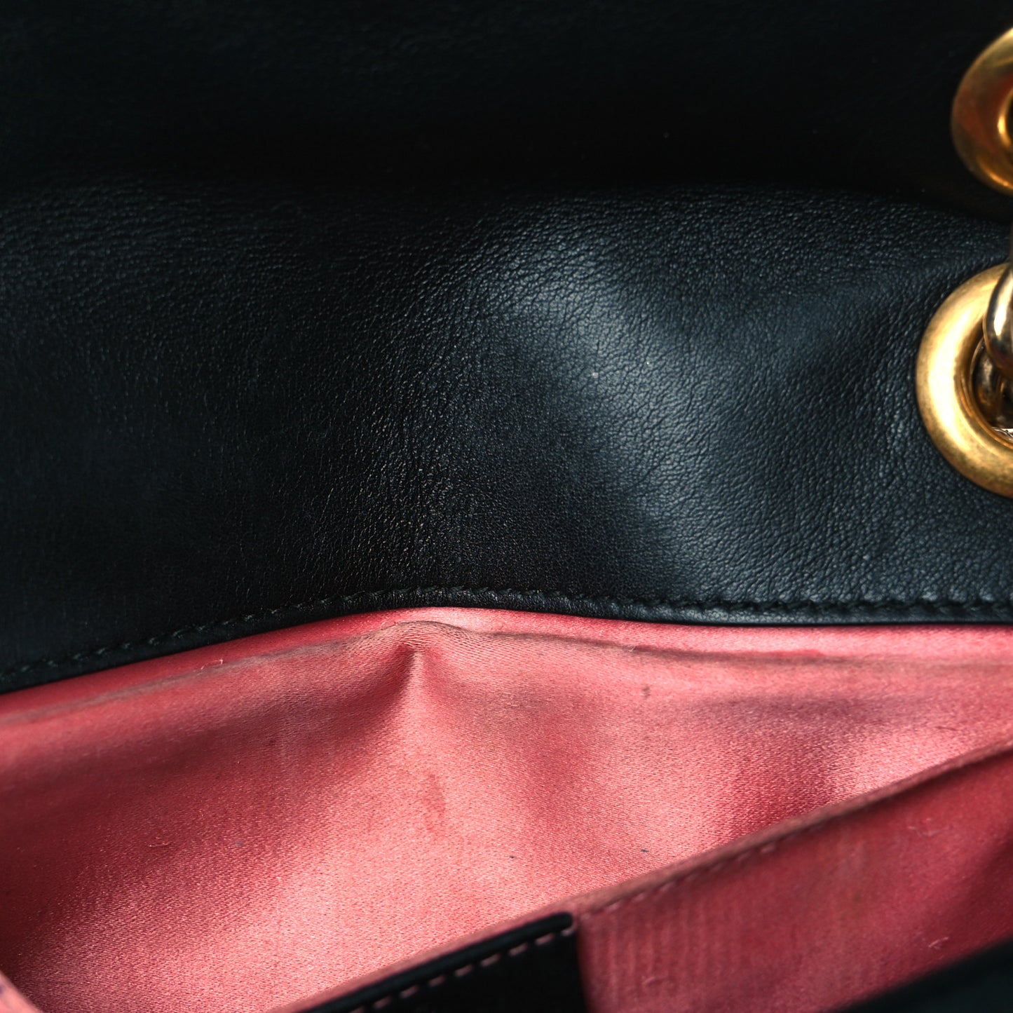 Velvet Matelasse Mini GG Marmont Shoulder Bag Black