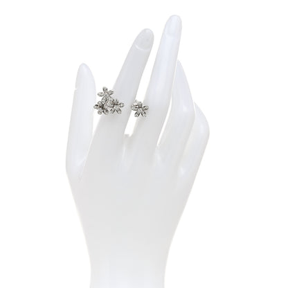 Van Cleef & Arpels 18K White Gold Diamond Socrate Between the Finger Ring 51 5.75 2 of 4