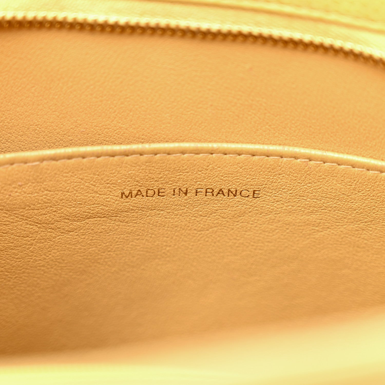 Chanel Caviar Quilted Medallion Tote Yellow 7 of 12