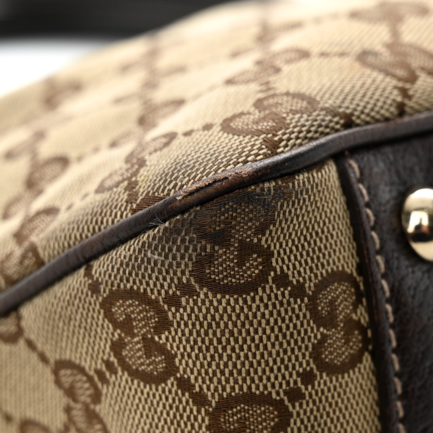 Gucci Monogram Web Tote Brown 11 of 17