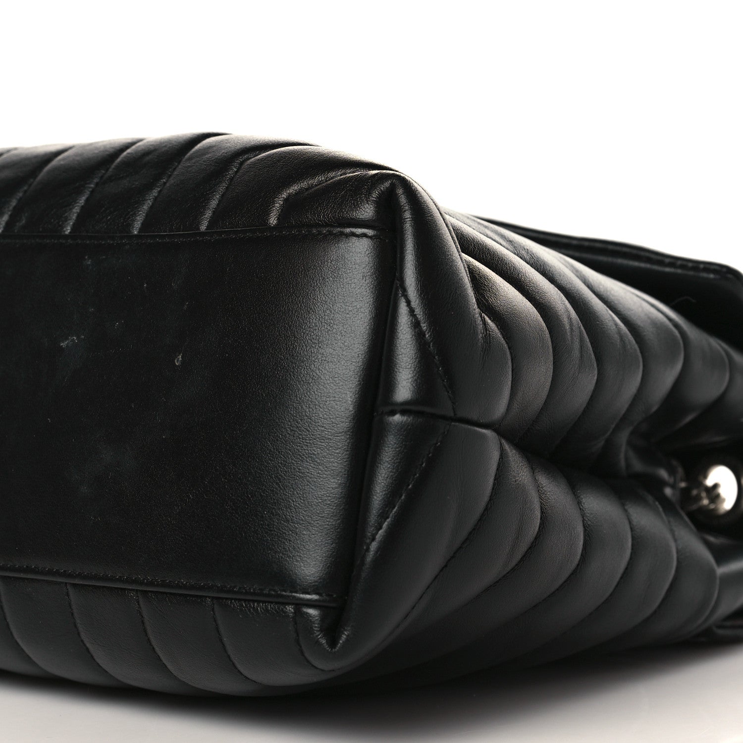 Saint Laurent Calfskin Y Quilted Monogram Medium Loulou Chain Satchel Black 9 of 11