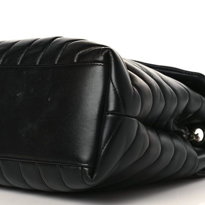 Saint Laurent Calfskin Y Quilted Monogram Medium Loulou Chain Satchel Black 9 of 11
