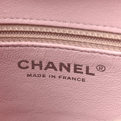 Chanel Tweed Zip Tote Pink White 6 of 10