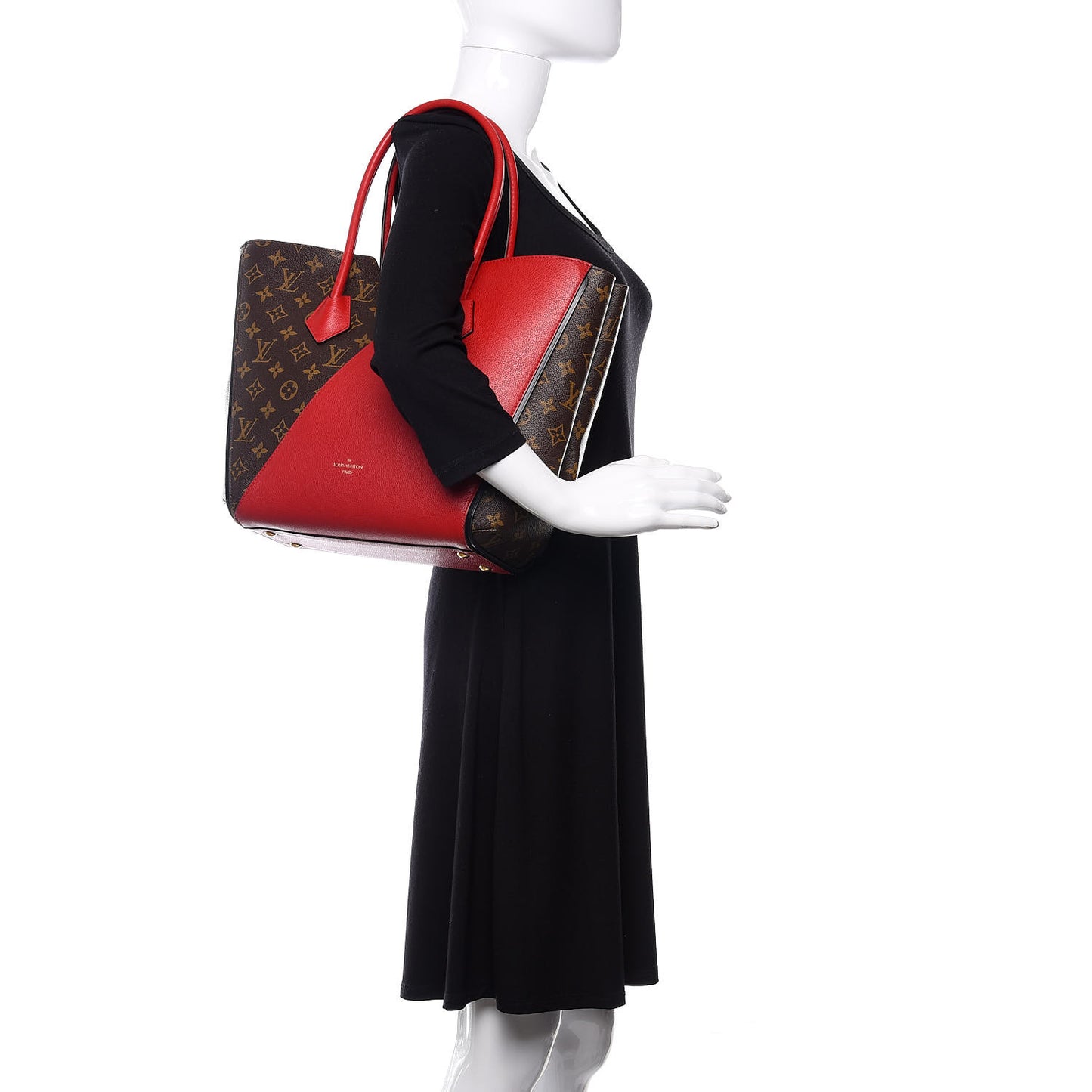 Calfskin Monogram Kimono Tote Cherry