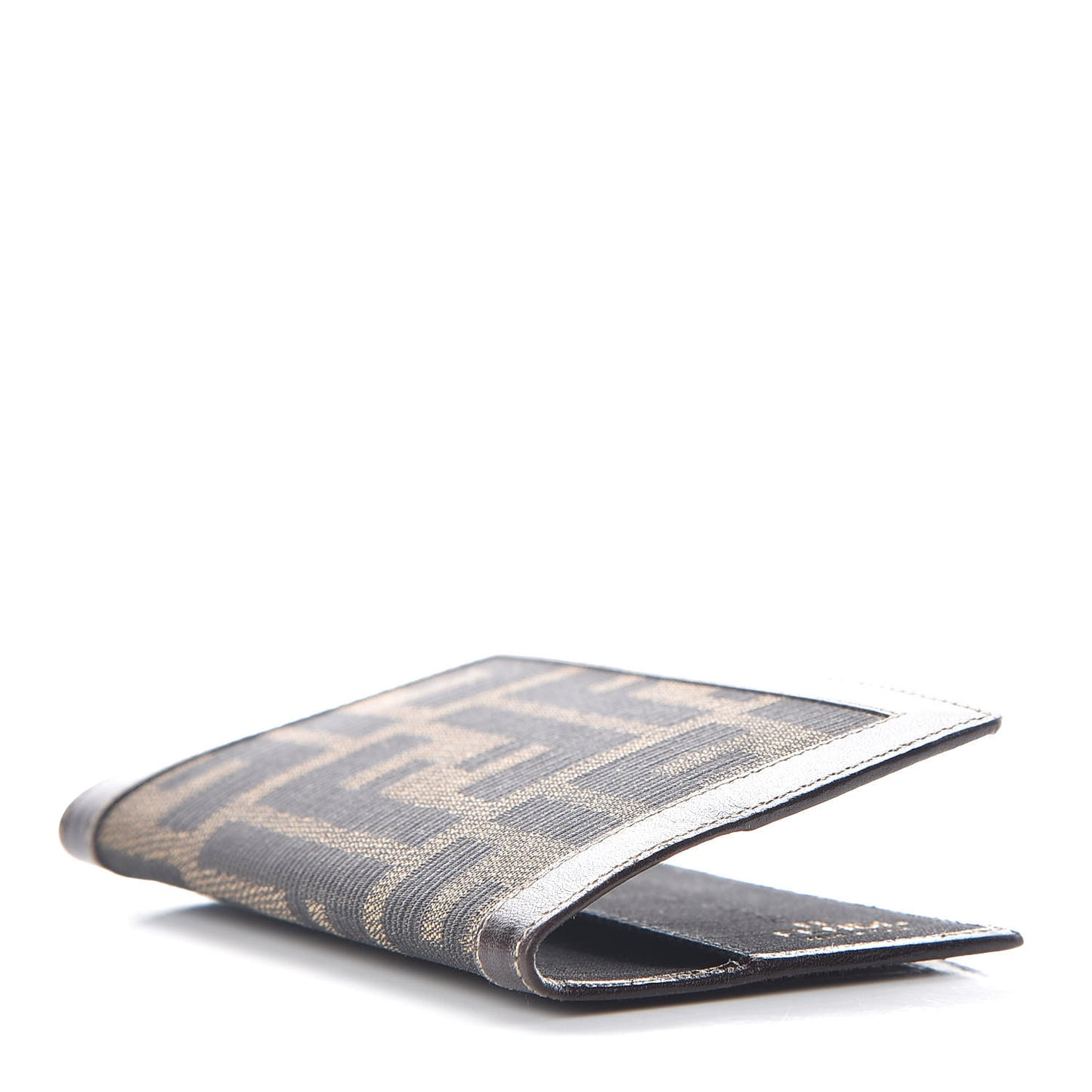 Zucca Calfskin Bi-Fold Card Holder Tobacco