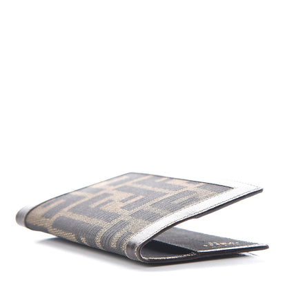Fendi Zucca Calfskin Bi-Fold Card Holder Tobacco 4 of 8