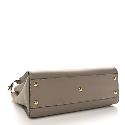 Fendi Vitello Seta Plexiglass Tortoise Medium Peekaboo Iconic Satchel Tortora 4 of 9