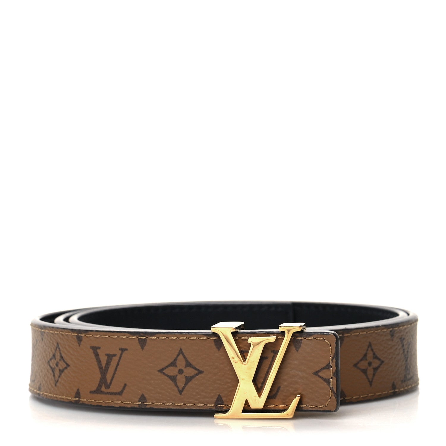 Louis Vuitton Reverse Monogram 35mm LV Initiales Belt 90 36 1 of 7