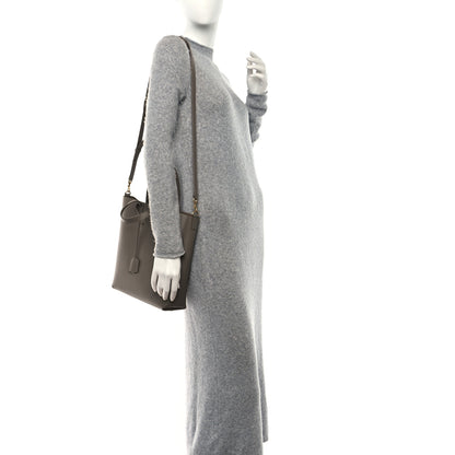 Saint Laurent Calfskin Toy Shopping Tote Greyish Brown 2 of 9
