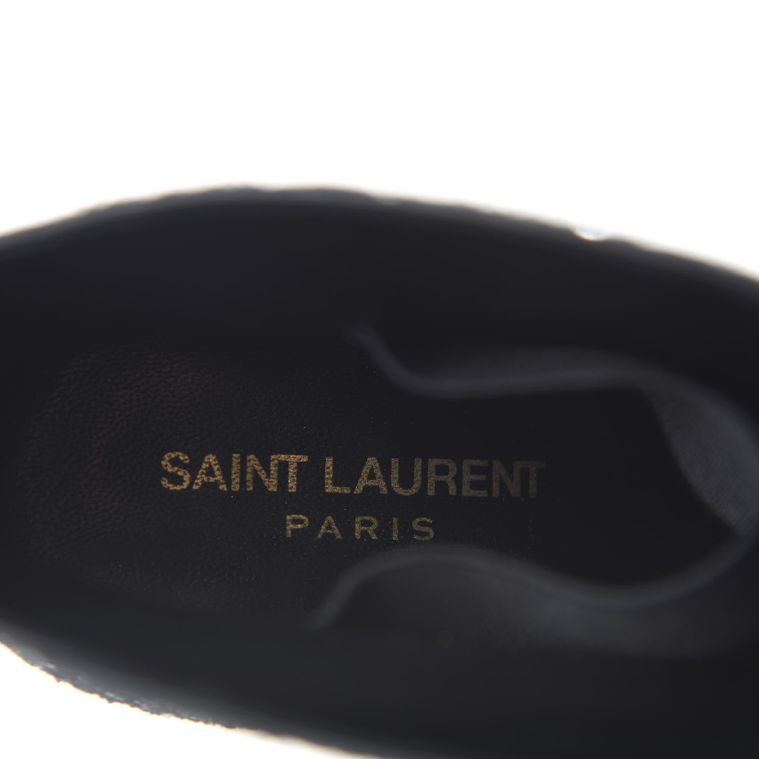 Saint Laurent Glitter Pierre 95 Ankle Boots 36.5 Green 7 of 10