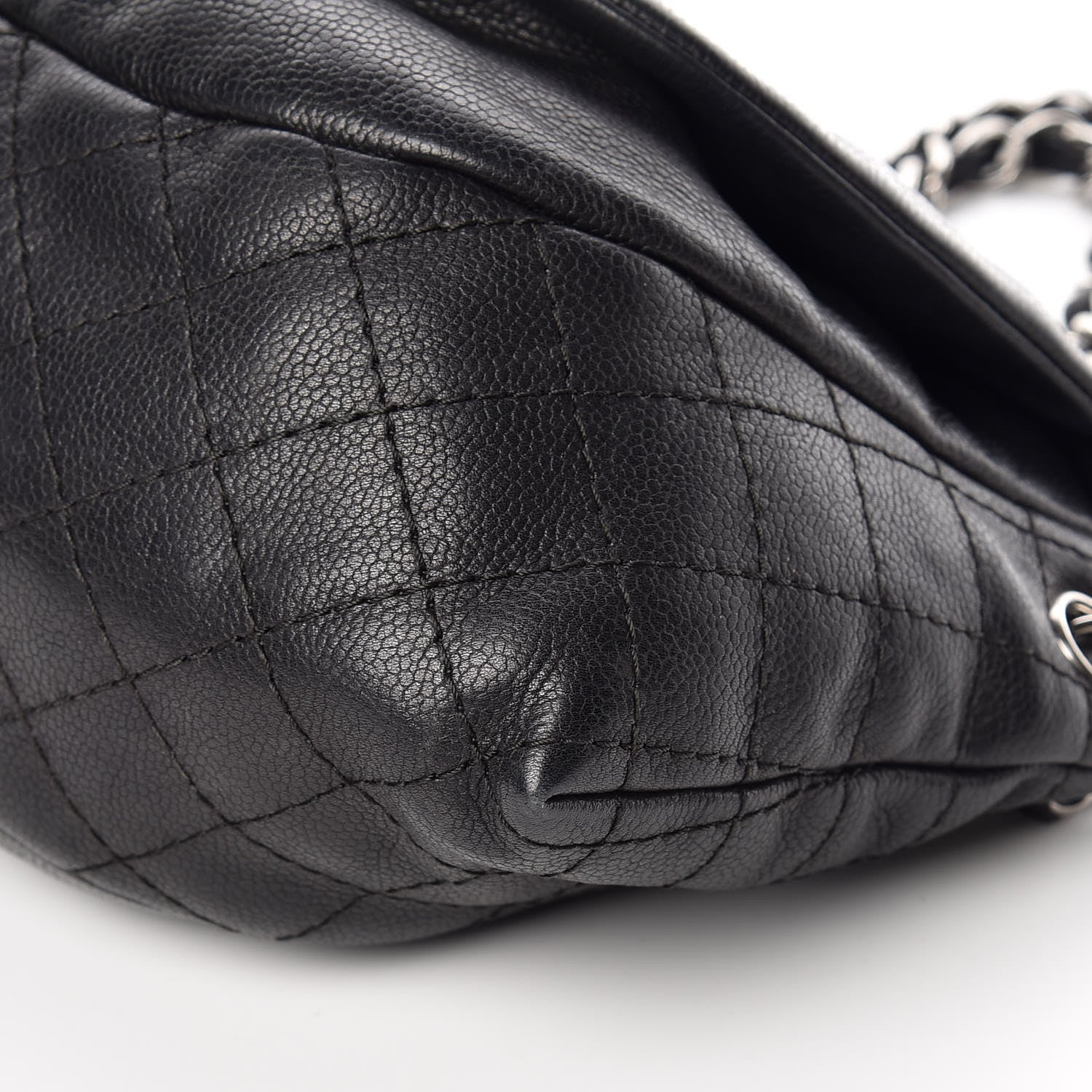Chanel Caviar Half Moon Large Flap Black 9 of 9