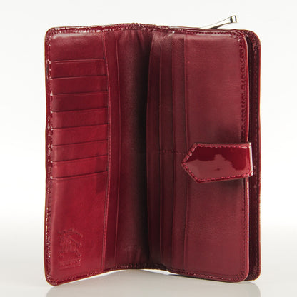 Burberry Patent Nova Check Continental Wallet Berry Red 7 of 7