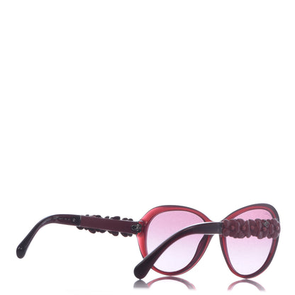 Chanel Lambskin Camellia CC Sunglasses 5316-Q Red 4 of 8
