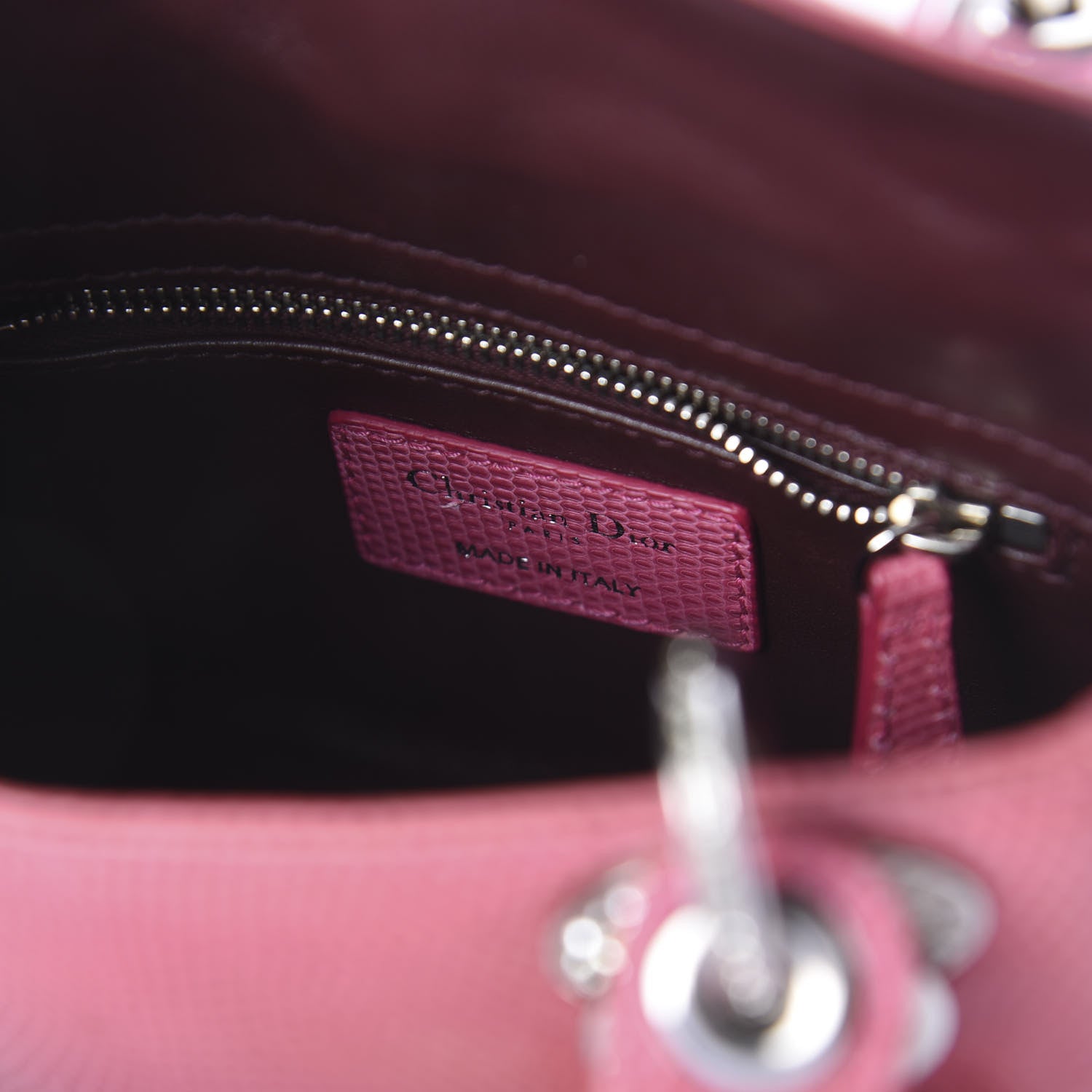 Christian Dior Lizard Swarovski Crystal Mini Lady Dior Pink 6 of 9