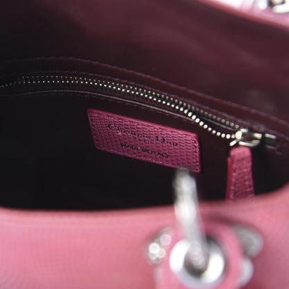 Christian Dior Lizard Swarovski Crystal Mini Lady Dior Pink 6 of 9