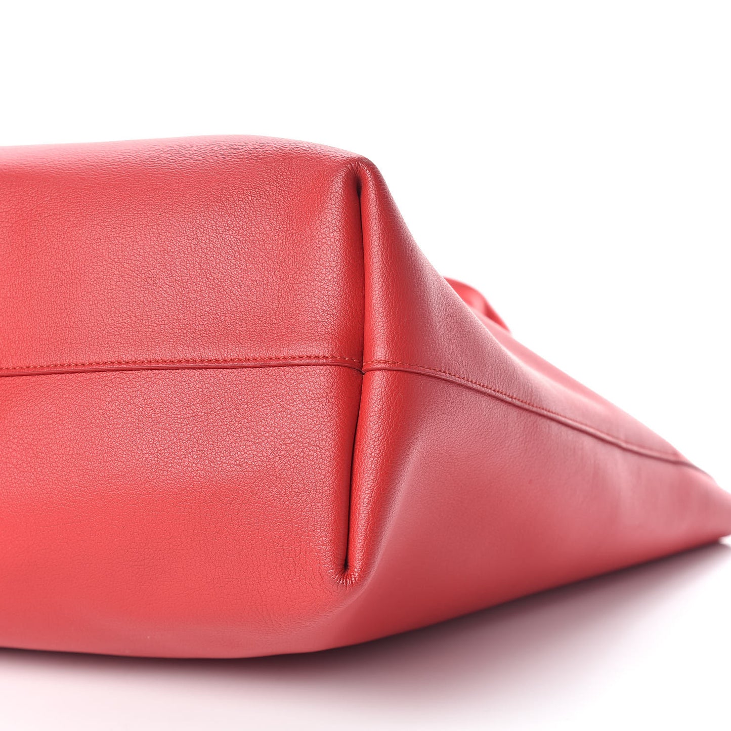 Calfskin Large Shopping Tote Red