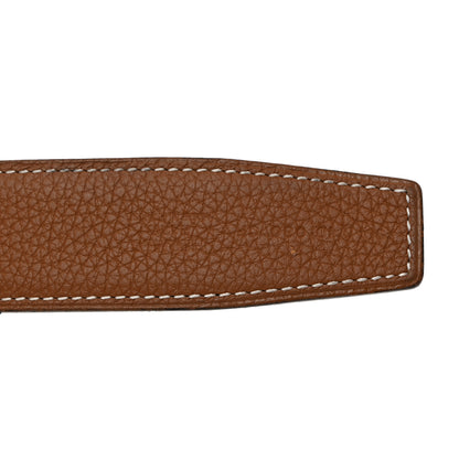 Hermes Box Togo 32mm H Belt 90 36 Black Gold 4 of 9