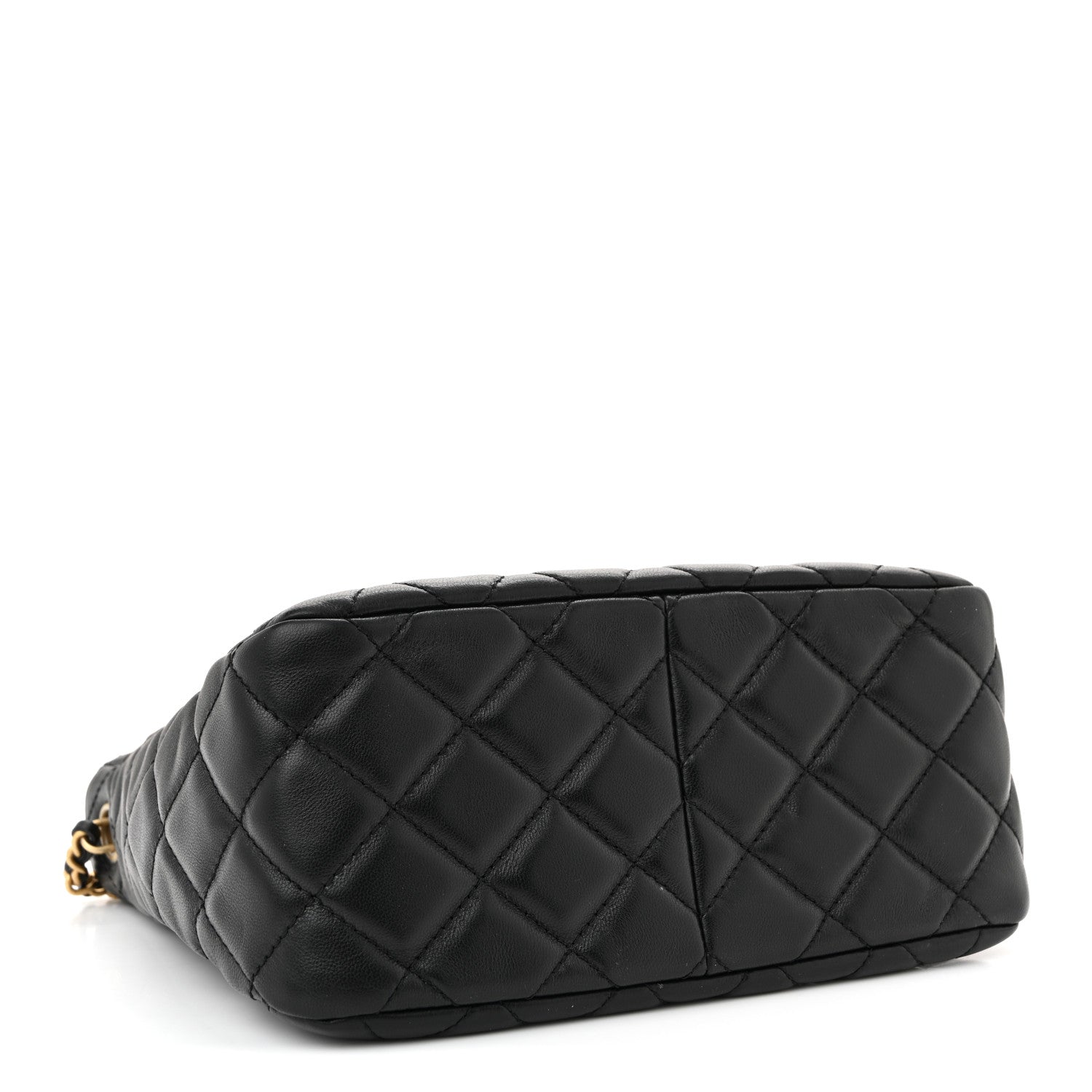 Chanel Lambskin Quilted Small Pearl Crush Hobo Black 4 of 11