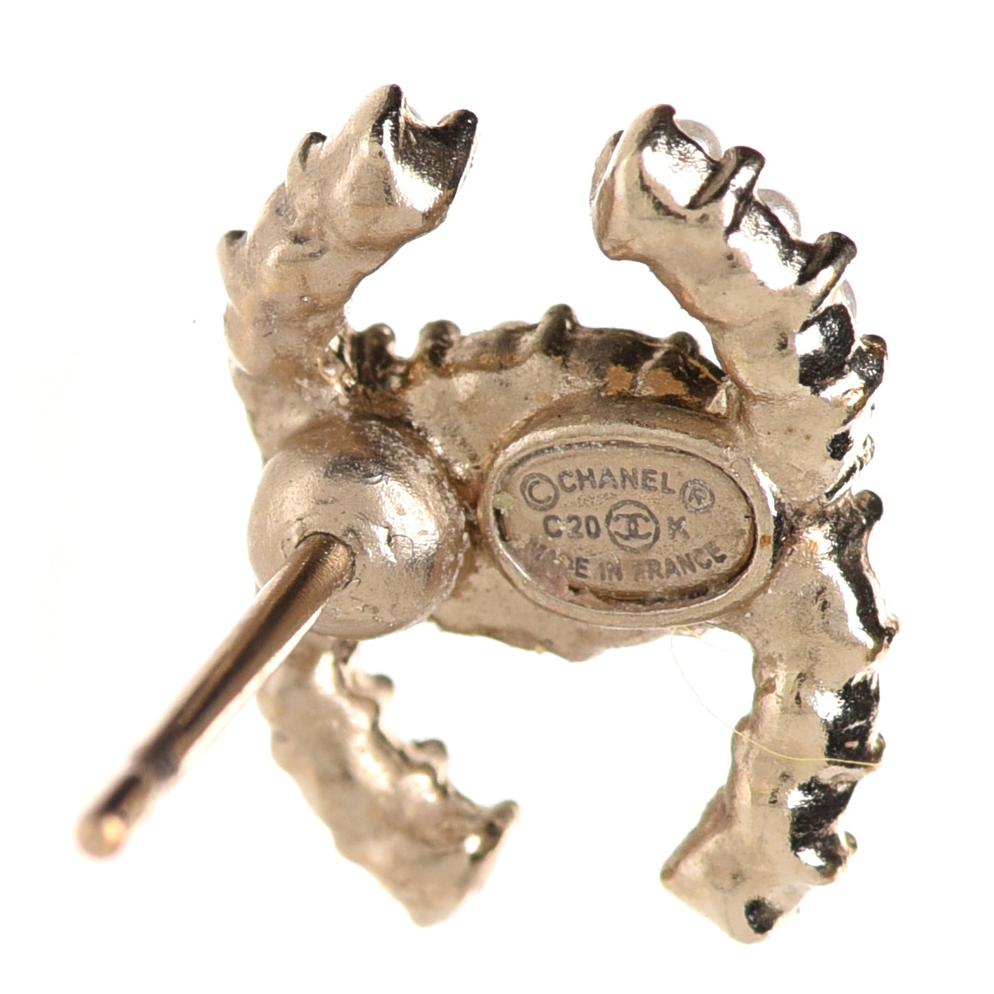 Pearl CC Earrings Gold