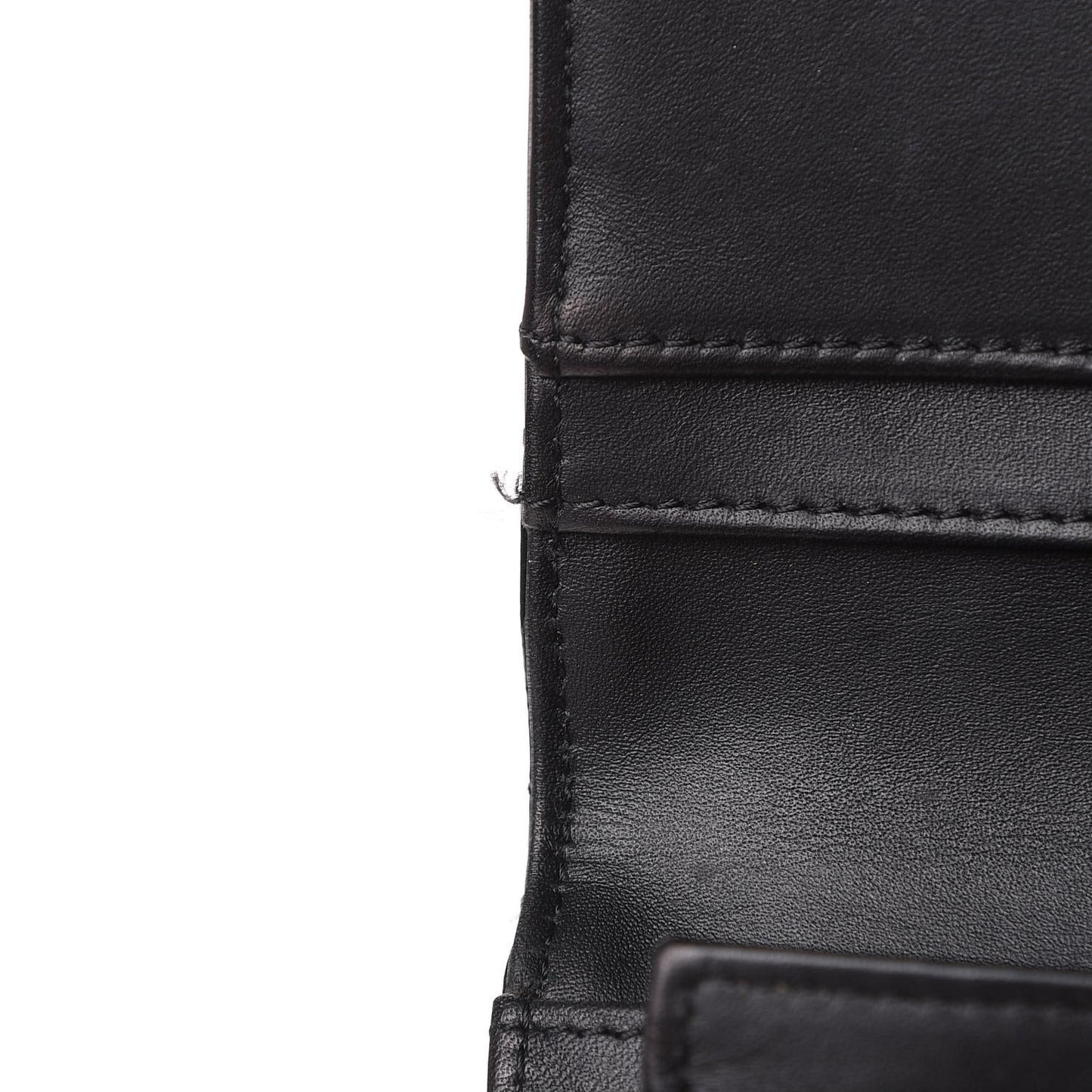Patent Quilted Brilliant Yen Wallet Black