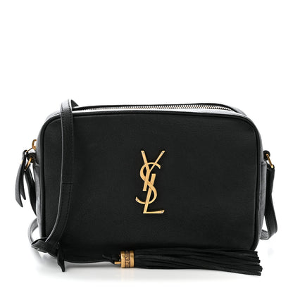 Saint Laurent Grained Lambskin Monogram Lou Camera Bag Black 1 of 10