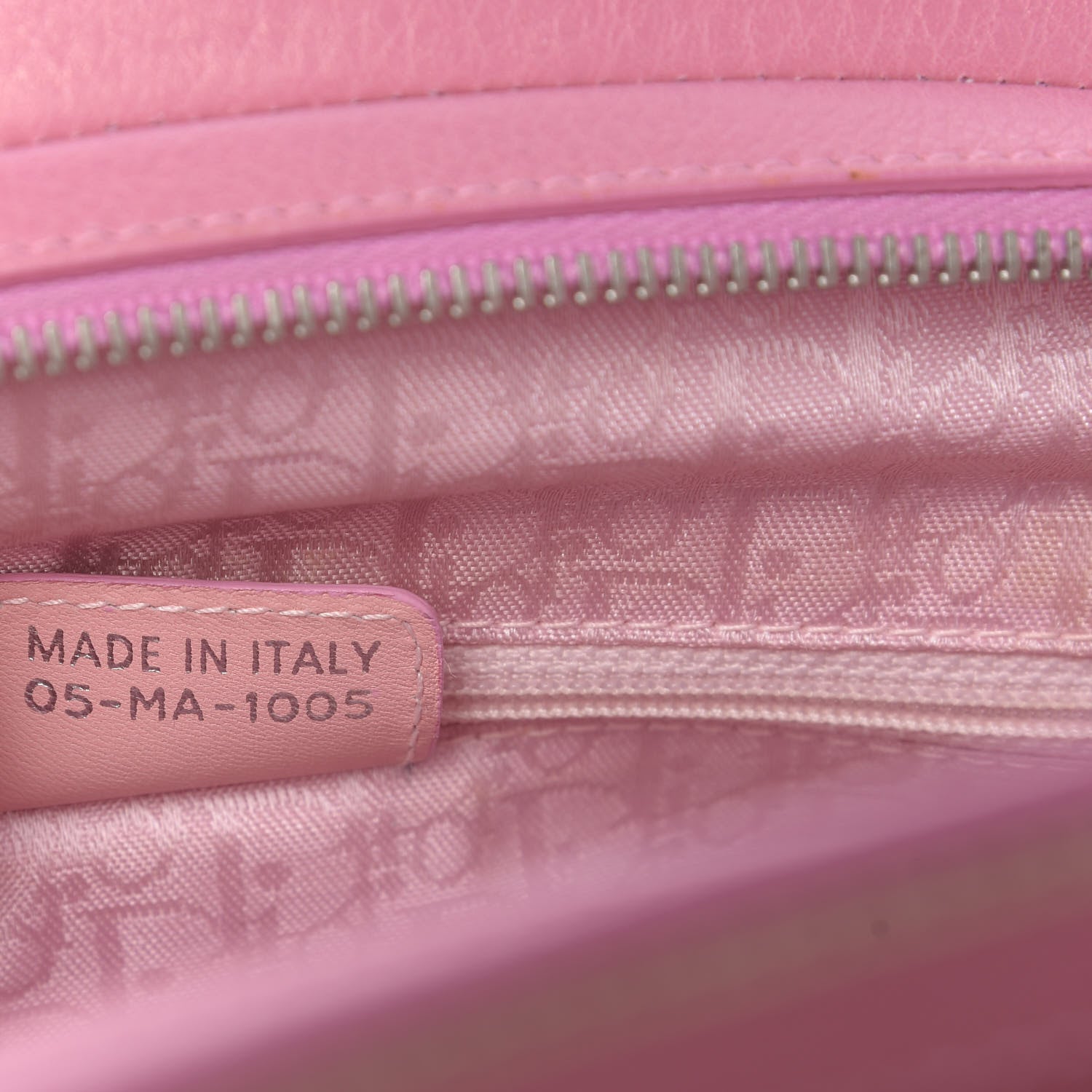 Christian Dior Grained Calfskin Romantic Flowers Frame Satchel Pink 9 of 13