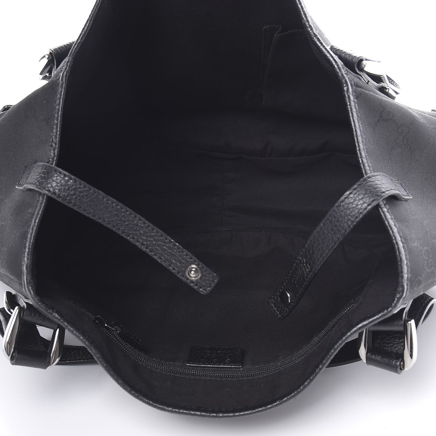 Gucci Nylon Monogram Medium Abbey Shoulder Bag Black 5 of 12