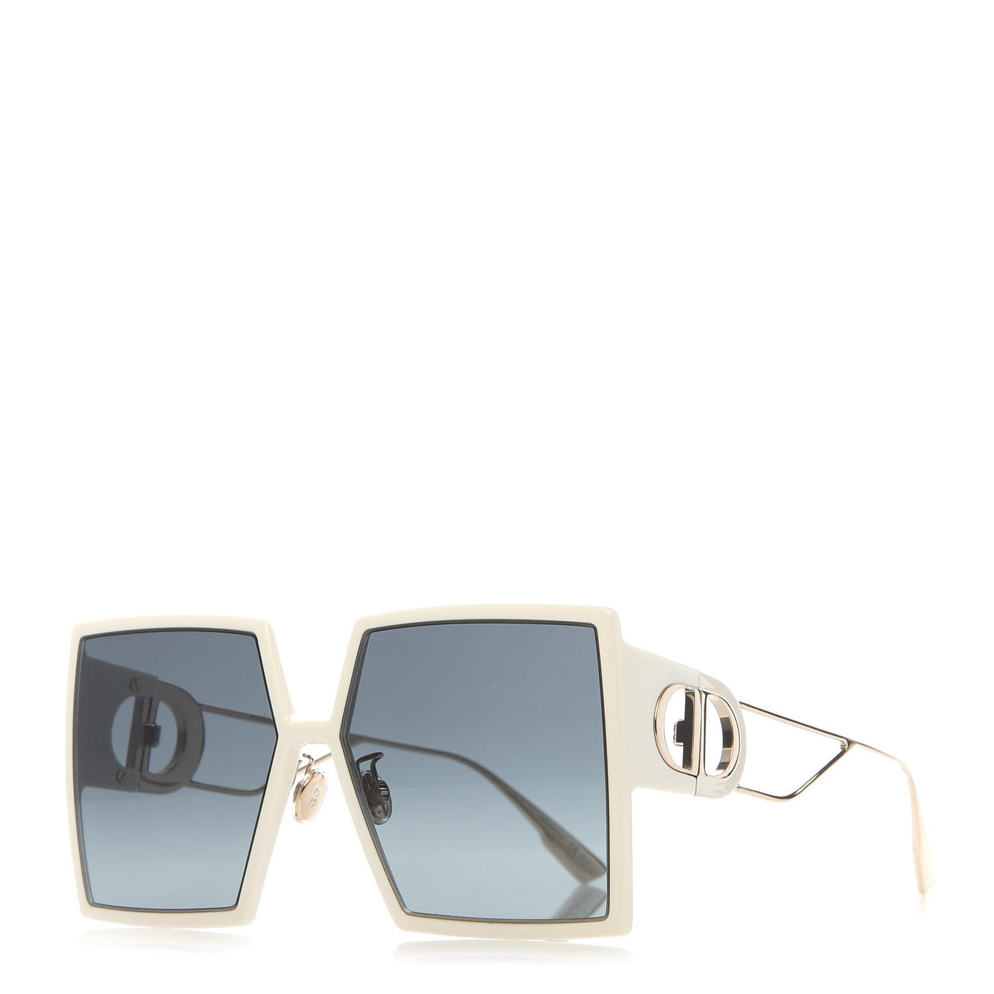 Square 30 Montaigne Sunglasses White