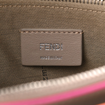 Fendi Vitello Dolce Croc Tail Medium By The Way Boston Bag Tortora Orange Pink 6 of 11