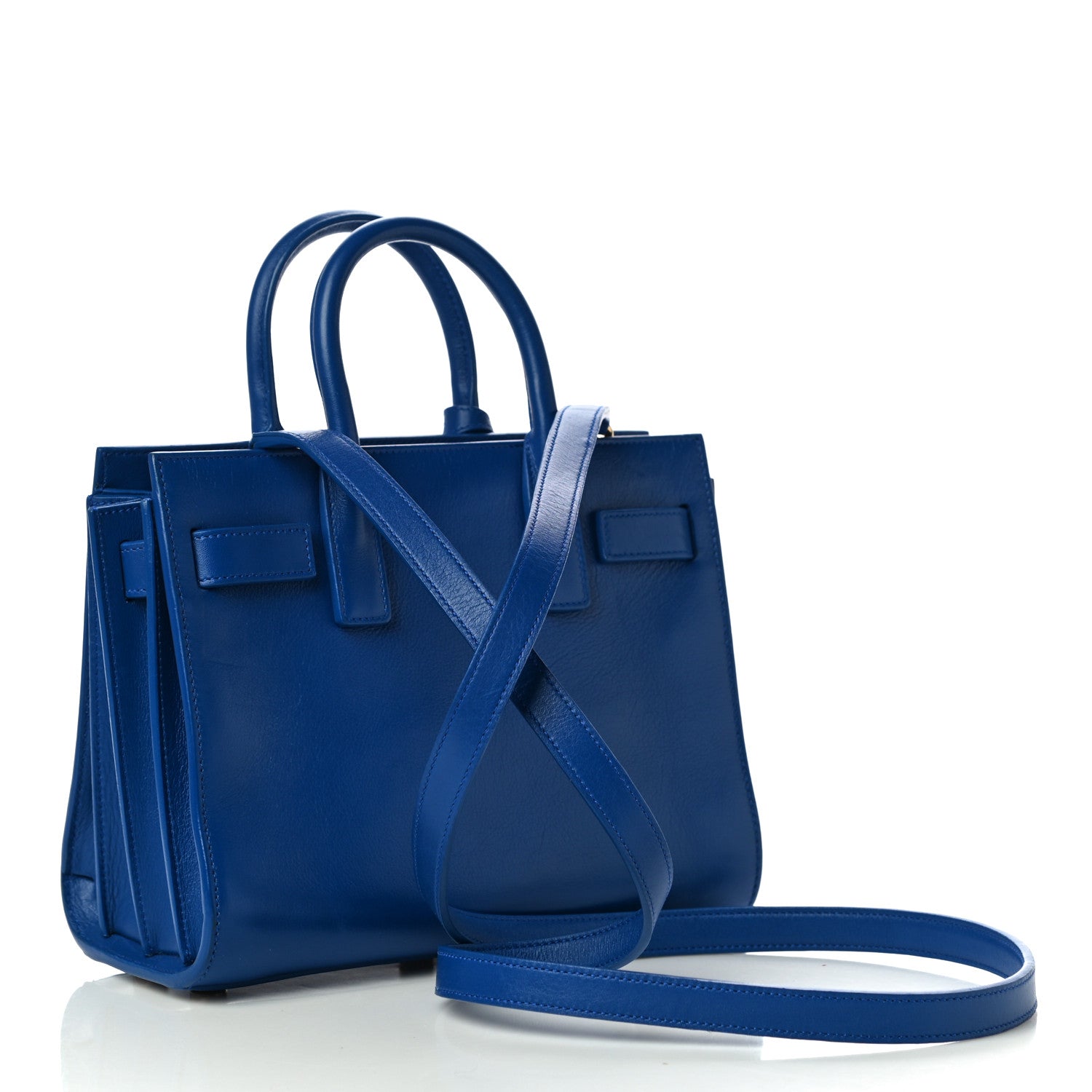 Saint Laurent Calfskin Nano Sac De Jour Royal Blue 3 of 9