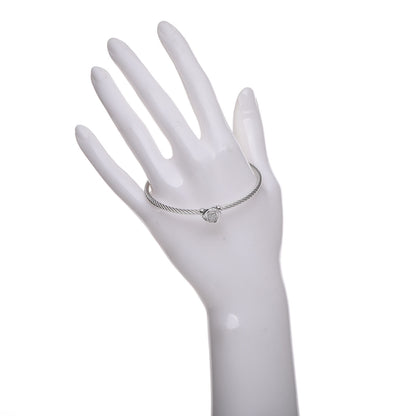 David Yurman Sterling Silver Diamond 3mm Infinity Bracelet 2 of 6
