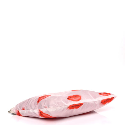Prada Tessuto Nylon Lip Print Pouch Multicolor 3 of 4