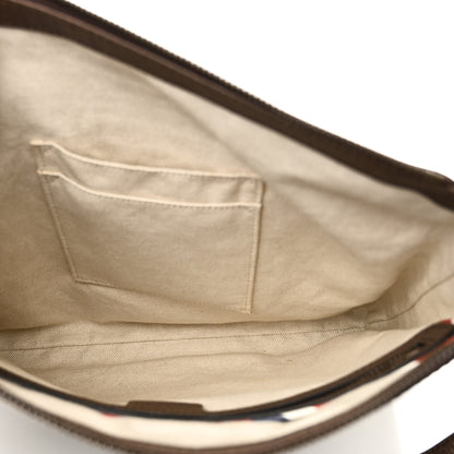 Gucci Soft GG Supreme Monogram Courrier Web Medium Flat Messenger Bag Beige New Acero Multicolor 5 of 10