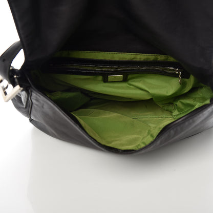 Fendi Calfskin Big Forever Mama Baguette Black 5 of 11