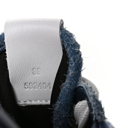 Loewe Brushed Suede  Nylon Flow Runners Sneakers 39 Raw Denim 8 of 9