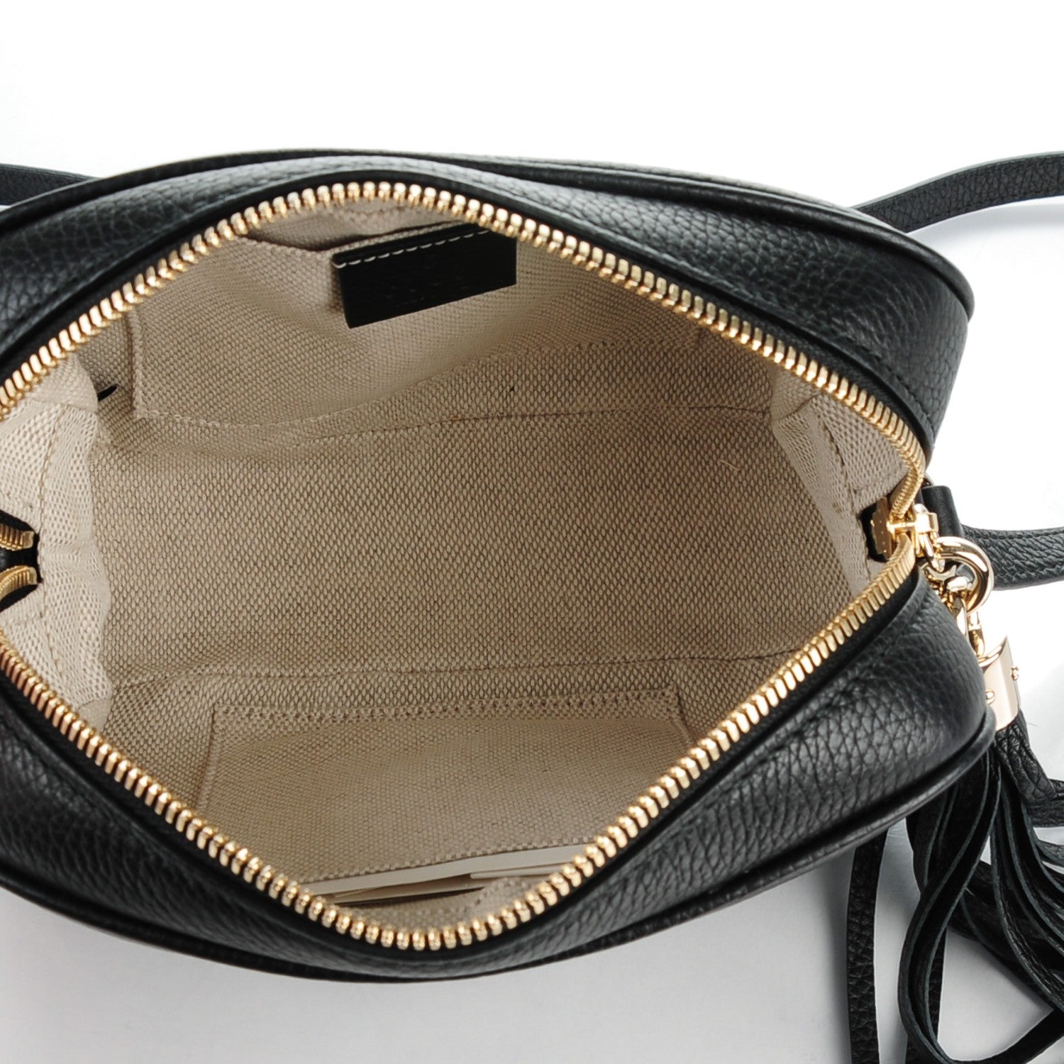 Gucci Pebbled Calfskin Small Soho Disco Bag Black 5 of 7