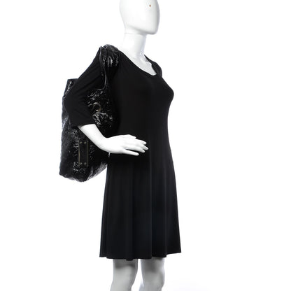 Givenchy Crinkled Patent Hobo Black 2 of 8