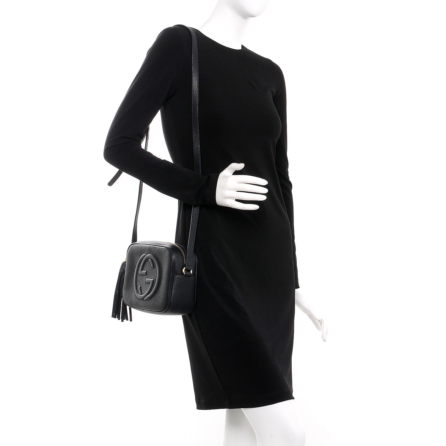 Gucci Pebbled Calfskin Small Soho Disco Bag Black 2 of 7