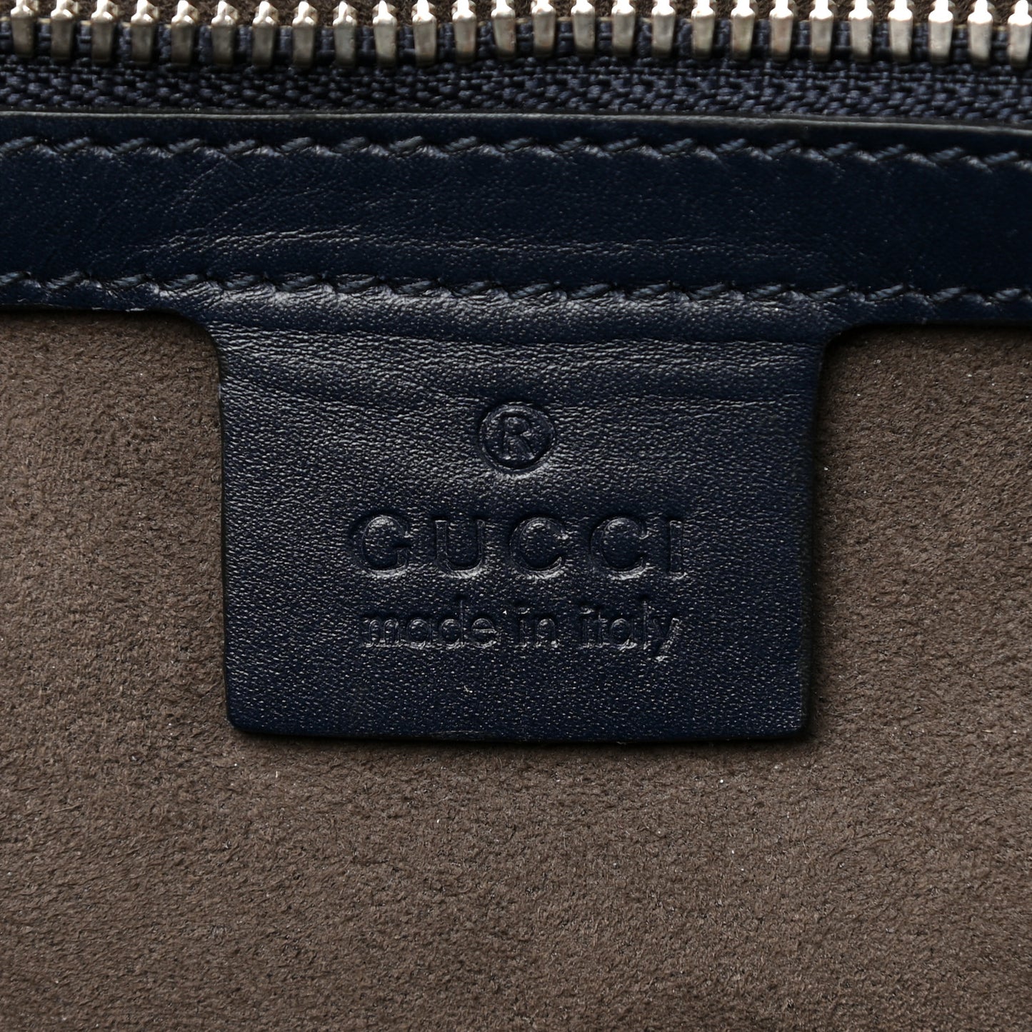 Guccissima Signature Medium Double Buckle Flap Messenger Bag Blue