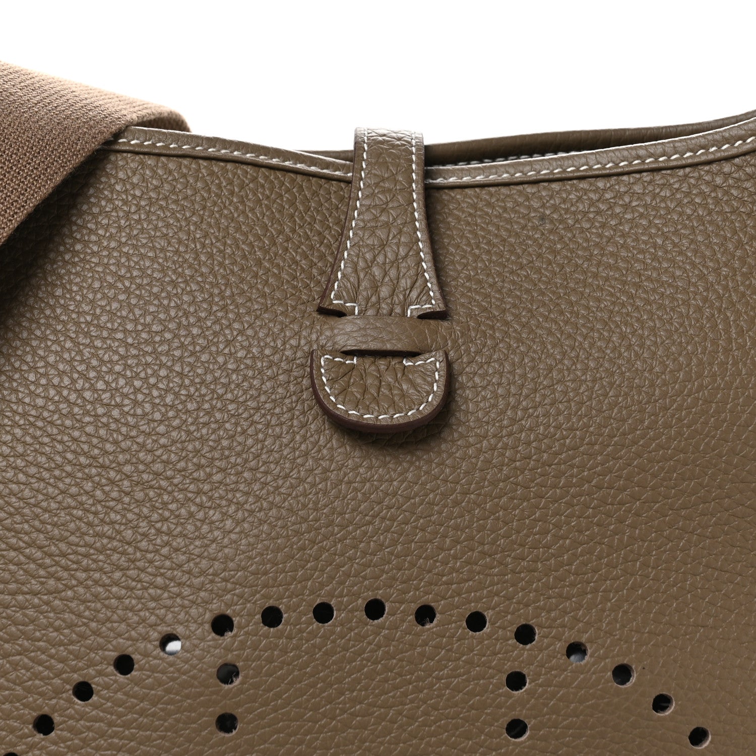 Hermes Taurillon Clemence Evelyne III PM Etoupe 8 of 11