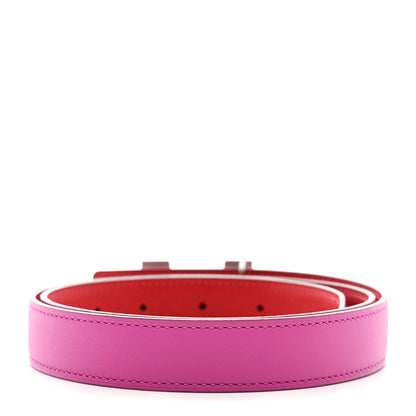 Hermes Swift Epsom 24mm Constance H Belt 80 80 32 Magnolia Rouge Casaque 2 of 5