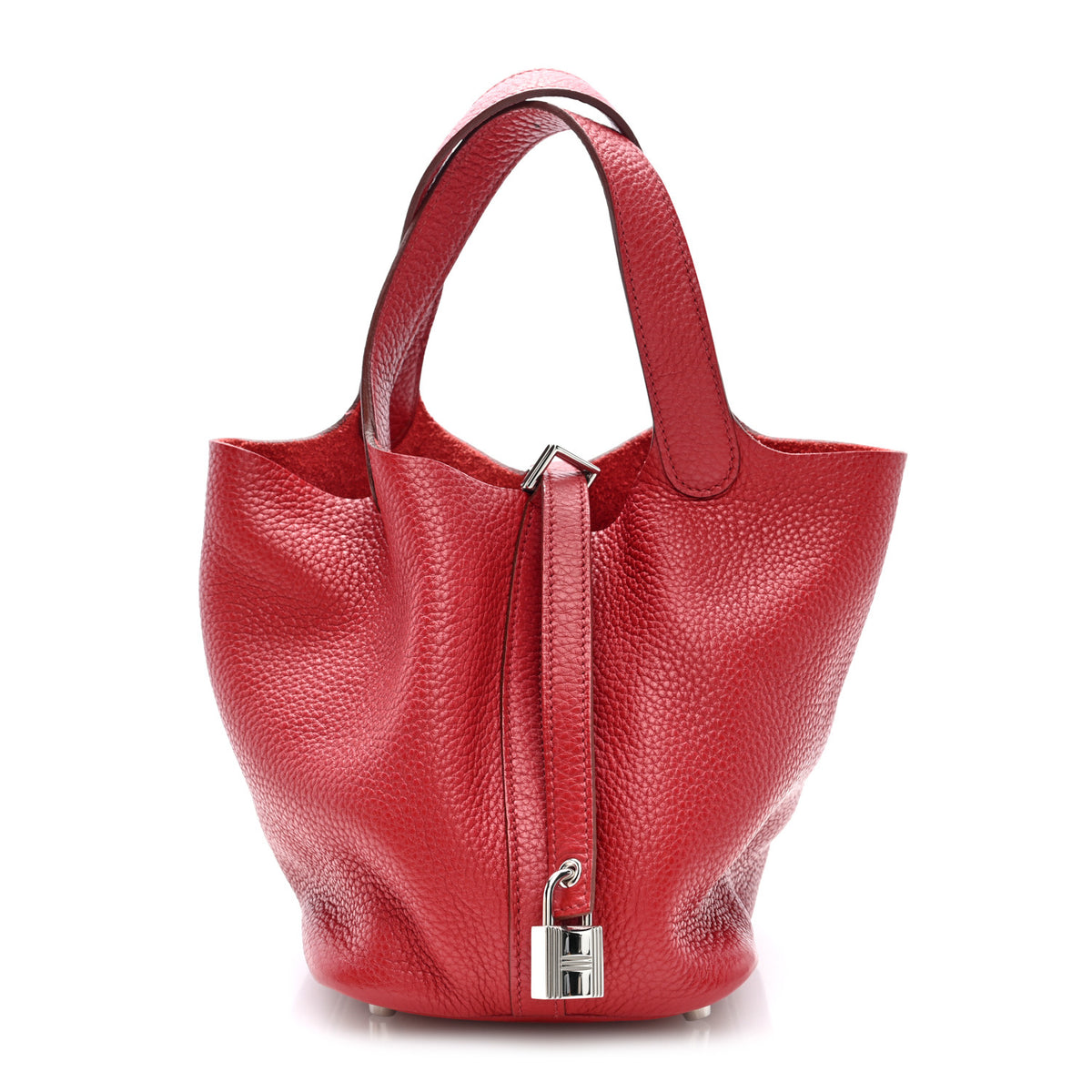 Hermes Taurillon Clemence Picotin Lock 18 PM Rouge Garance 1 of 10