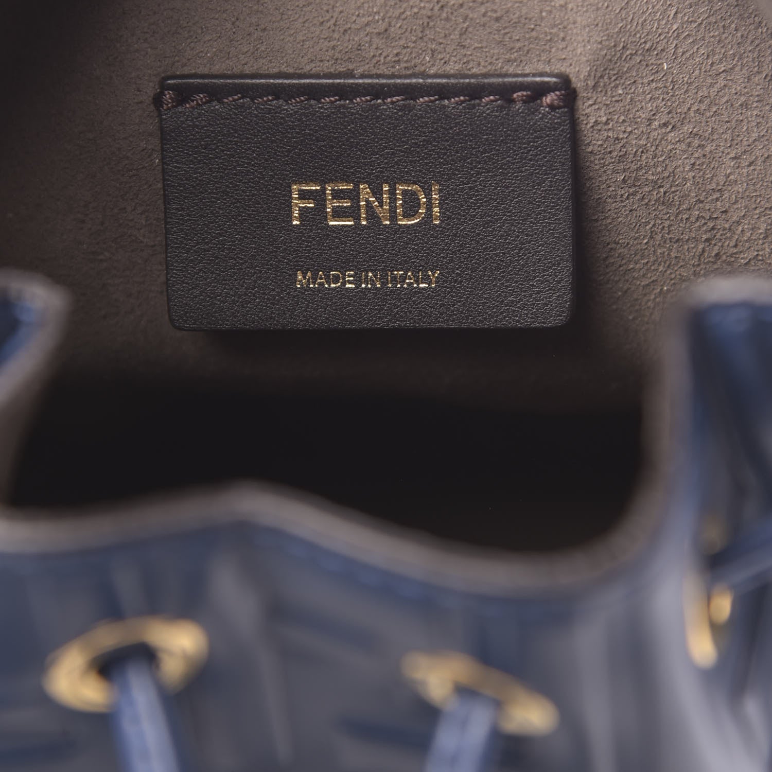 Fendi Vitello Liberty F is Fendi FF 1974 Embossed Mini Mon Tresor Bucket Bag Iris 7 of 11
